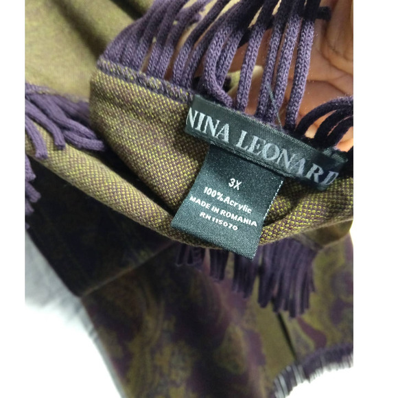 Nina Leonard Vintage Two-Piece Skirt Scarf Set - Picture 14 of 14